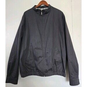 Brooks Brothers Jacket Mens 2XL Full Zip Up Blue Lightweight Collared 346